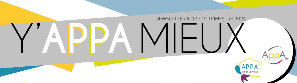 APPA & APPA asbl sortent leur newsletter N°12