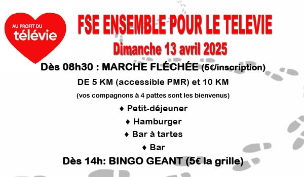 Sport et bingo : participez à la journée solidaire du Télévie au Foyer Sainte-elisabeth (MMI asbl) à Saint-Ghislain