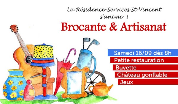 Brocante & Artisanat à la Résidence-Services de Soignies